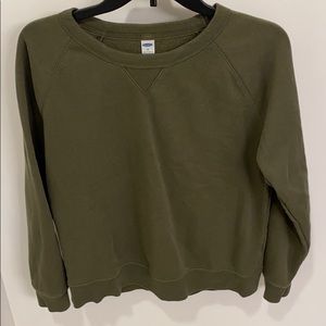 army green crewneck